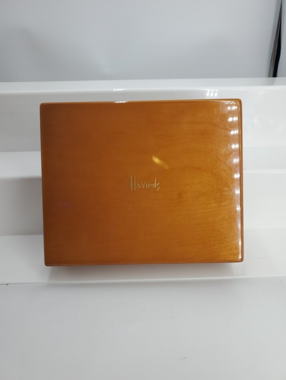 Vintage Harrods London wooden luxury presentation Vintage Harrods  (EMPTY) (C40)